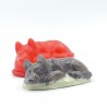 Moule latex Chien couché