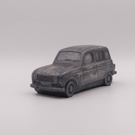 Renault 4L en Plâtre Patiné - Échelle 1/18